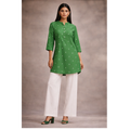 Kurti Above Mid Thigh Length with Mandarin Collar