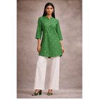 Kurti Above Mid Thigh Length with Mandarin Collar
