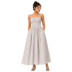 Adjustable thin shoulder strap summer dress