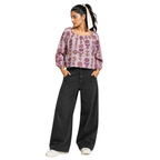 Crop Top with Elastic Neck