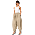 Relaxed Cocoon Salwar Pants with elastic waist & Pockets