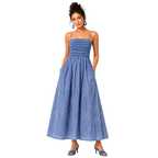 Adjustable thin shoulder strap summer dress