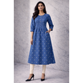 A-Line Pintuck Kurta with Pockets