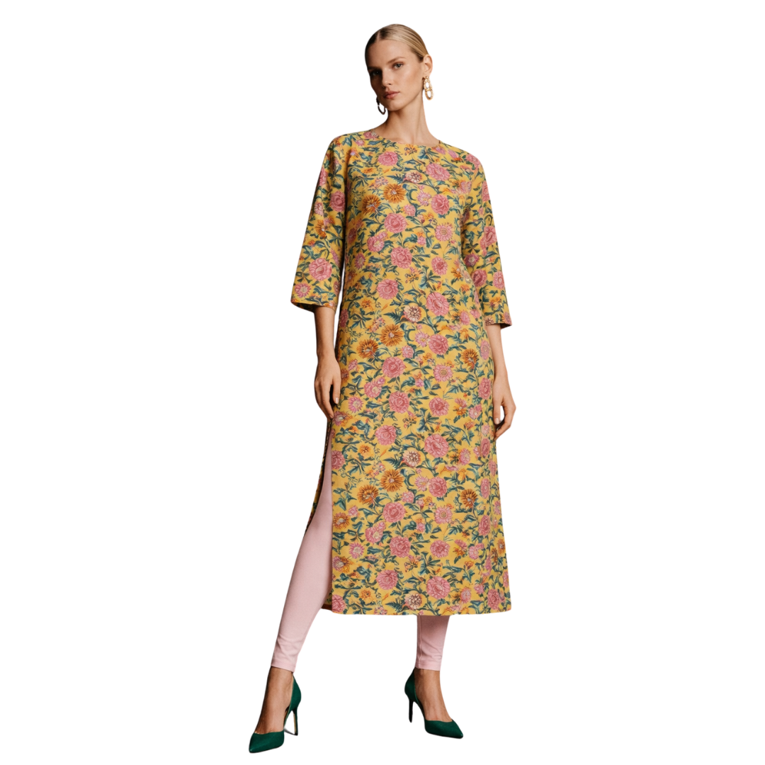 Basic High Neck Kurta