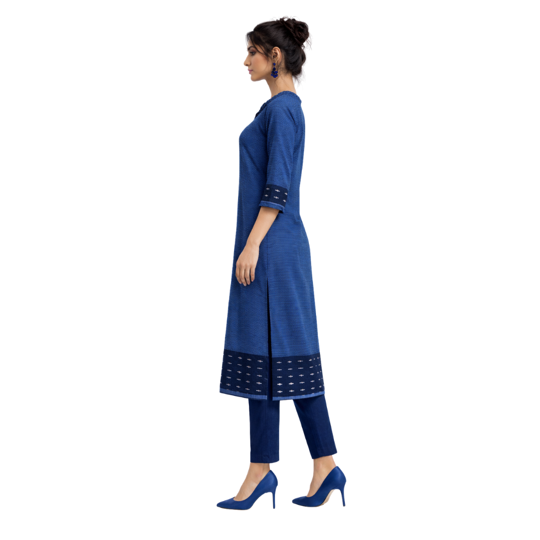 Frill Closed Neck Kurta