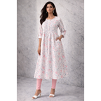 A-Line Pintuck Kurta with Pockets