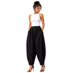 Relaxed Cocoon Salwar Pants with elastic waist & Pockets