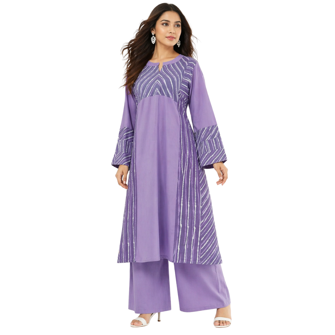 Wide Hem Panel Kurta