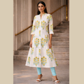 Princess Cut A-Line Kurta with Pockets