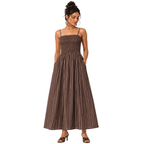 Adjustable thin shoulder strap summer dress
