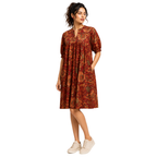 Relaxed fit Midi Dress with Pockets