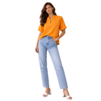 Relaxed Raglan Sleeve Tunic Top