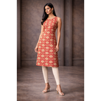 Sleeveless Printed Kurta