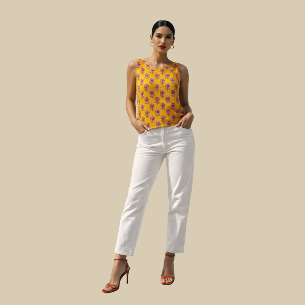 Sleeveless Short Kurti