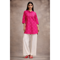 Kurti Above Mid Thigh Length with Mandarin Collar