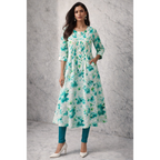 A-Line Pintuck Kurta with Pockets