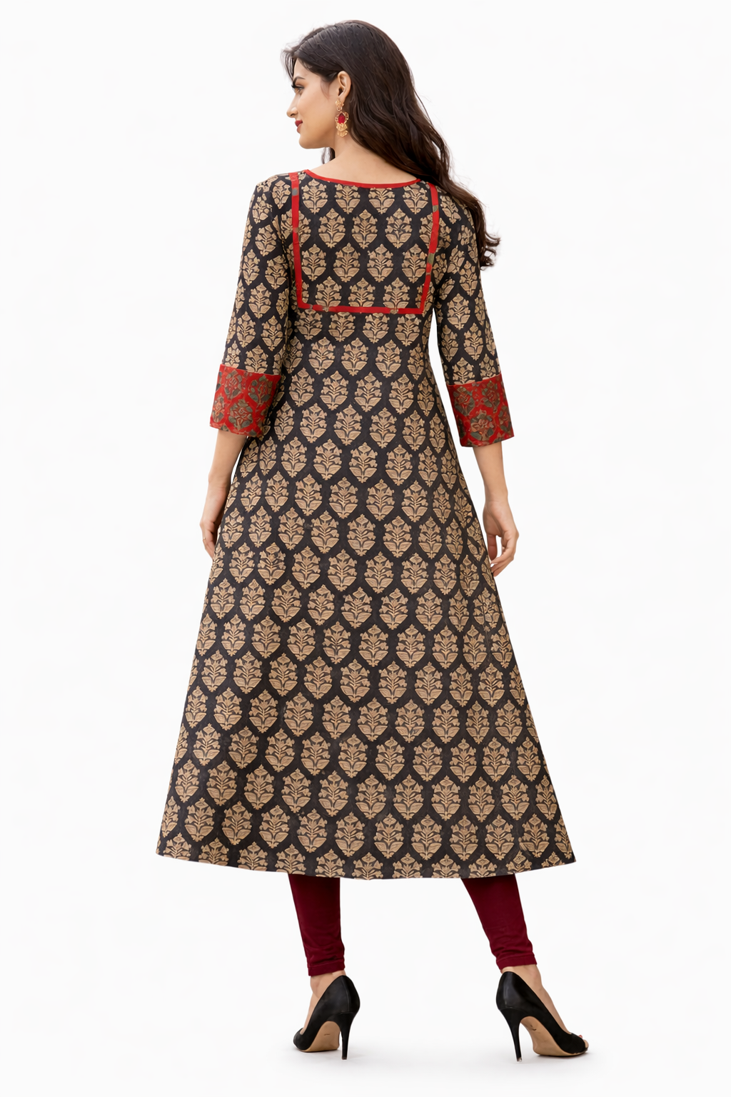 Wide Hem, Loose Fit Kurta with Pockets
