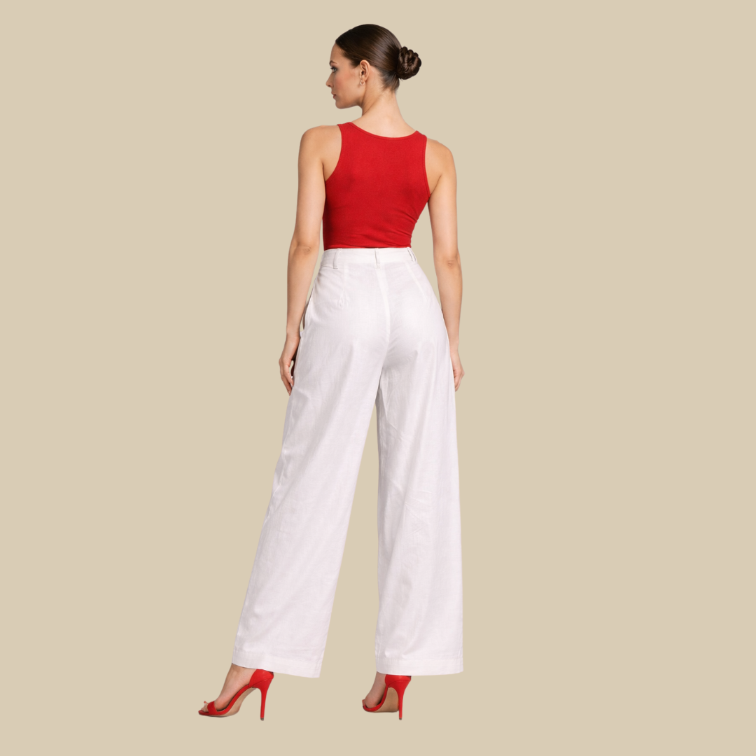 Pleated Pants with Pockets