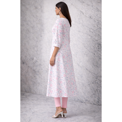 A-Line Pintuck Kurta with Pockets