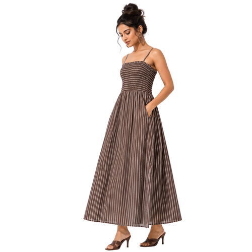Adjustable thin shoulder strap summer dress