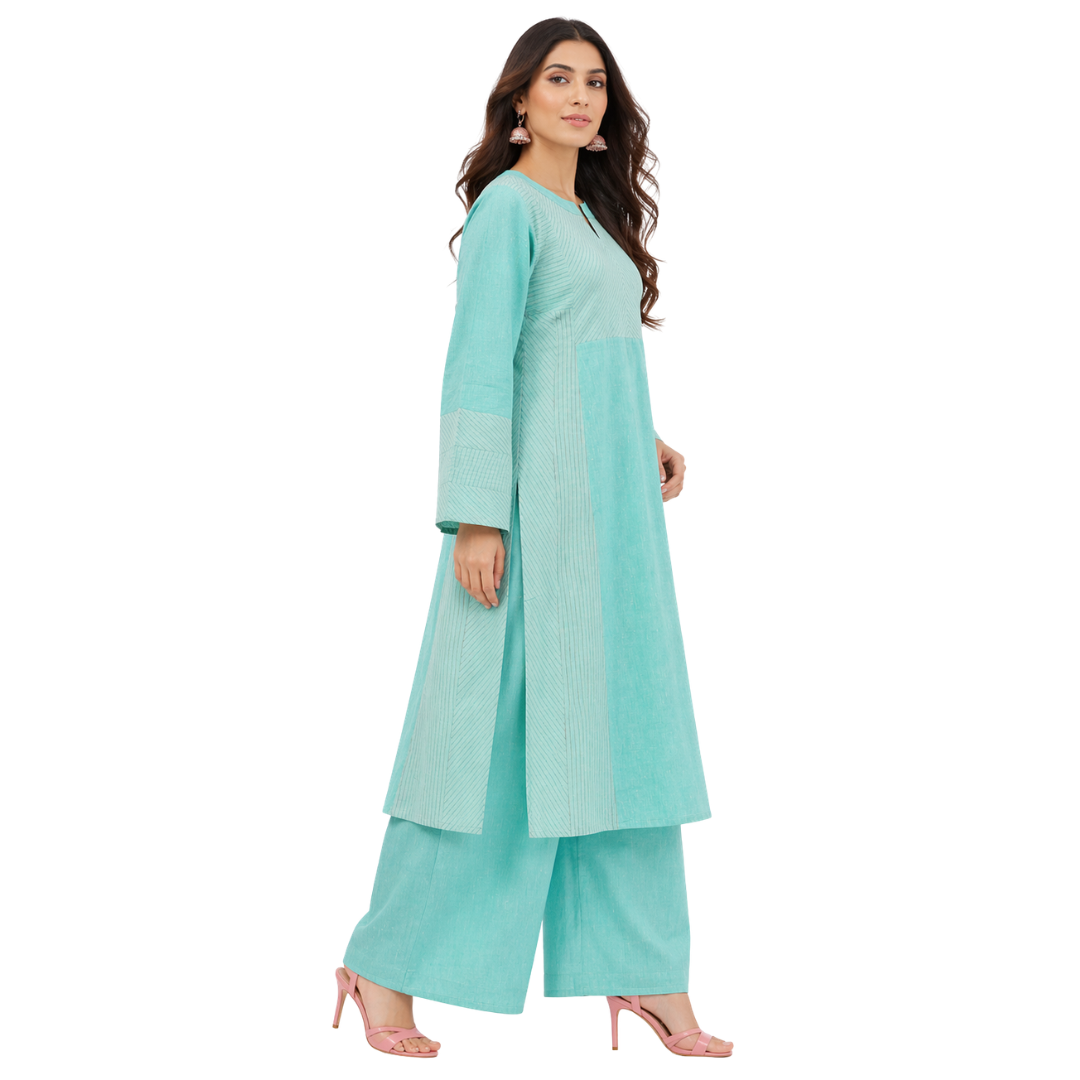 Wide Hem Panel Kurta