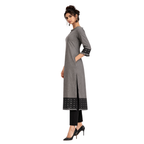 Frill Closed Neck Kurta