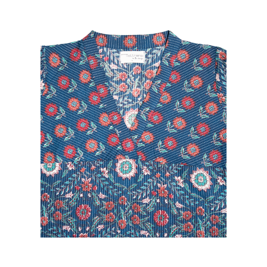 V Neck Kurta with Detailed Yoke