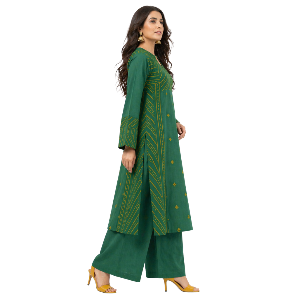 Wide Hem Panel Kurta