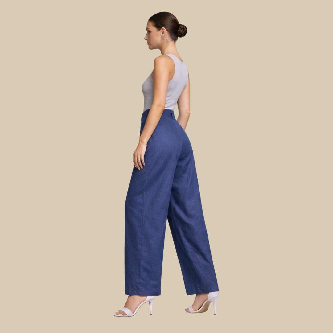 Pleated Pants with Pockets