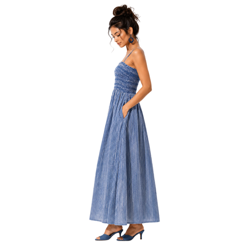 Adjustable thin shoulder strap summer dress