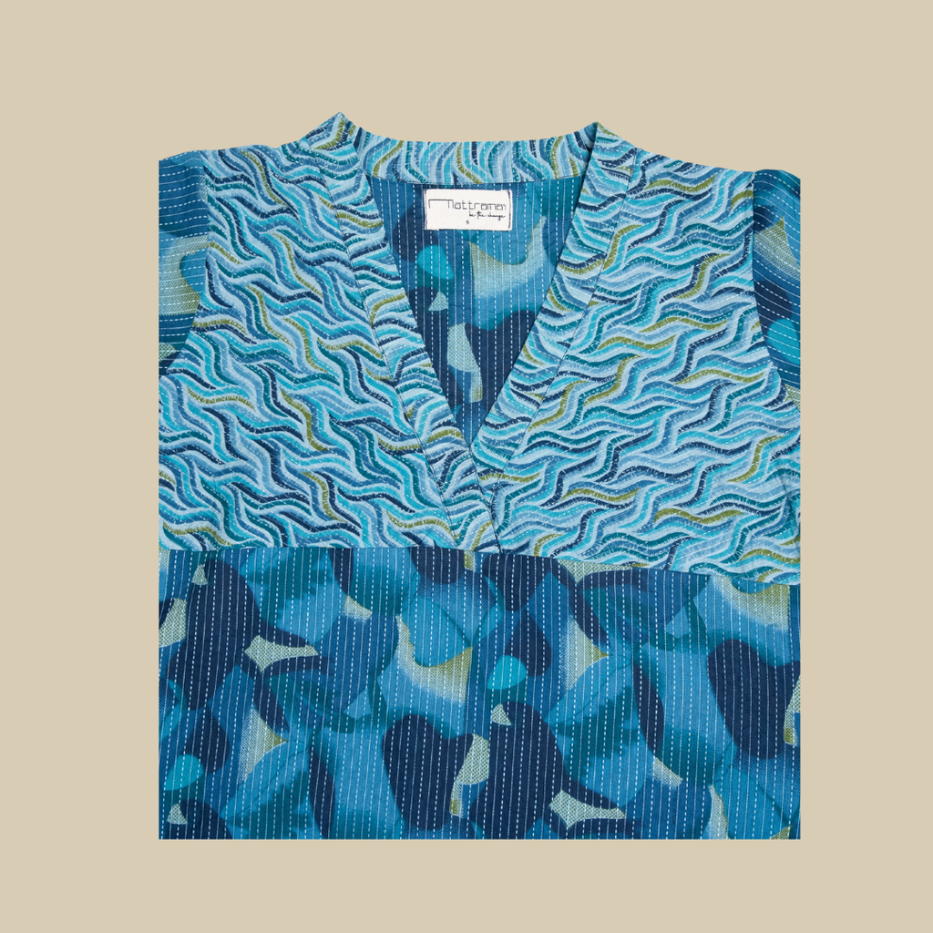 V Neck Kurta with Detailed Yoke