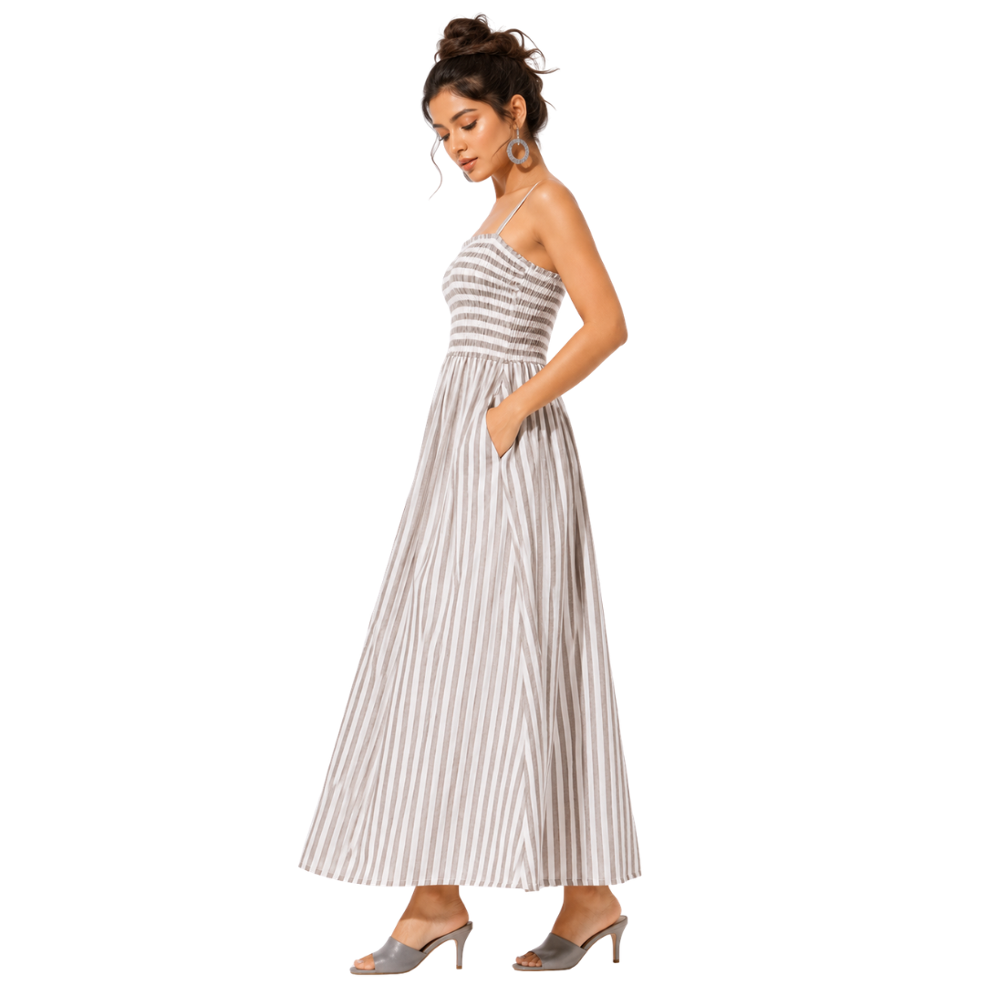 Adjustable thin shoulder strap summer dress