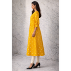 A-Line Pintuck Kurta with Pockets