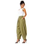 Relaxed Cocoon Salwar Pants with elastic waist & Pockets