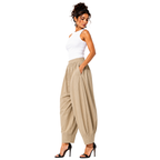 Relaxed Cocoon Salwar Pants with elastic waist & Pockets
