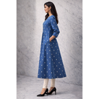 A-Line Pintuck Kurta with Pockets