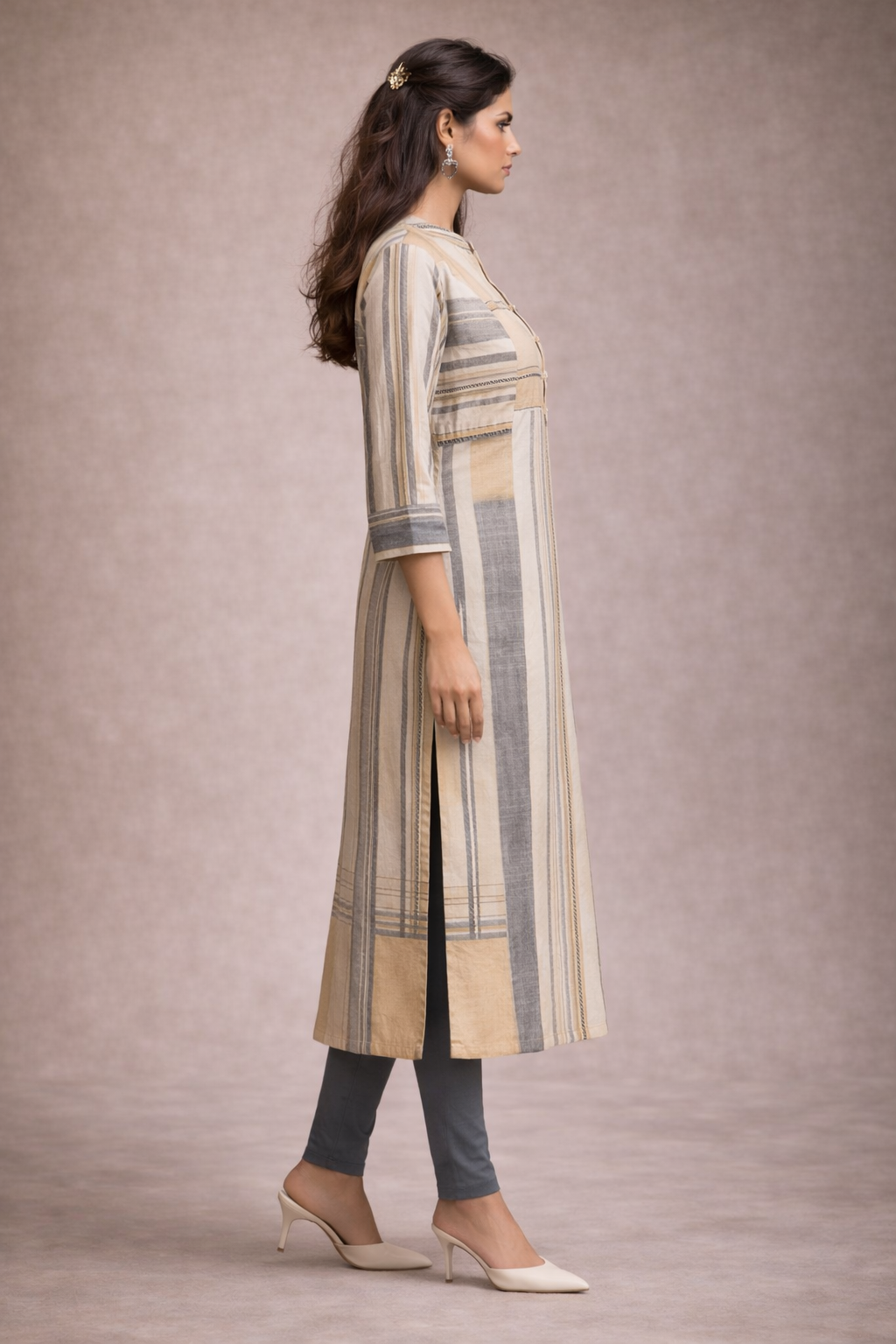 Knotted Yoke Style Kurta