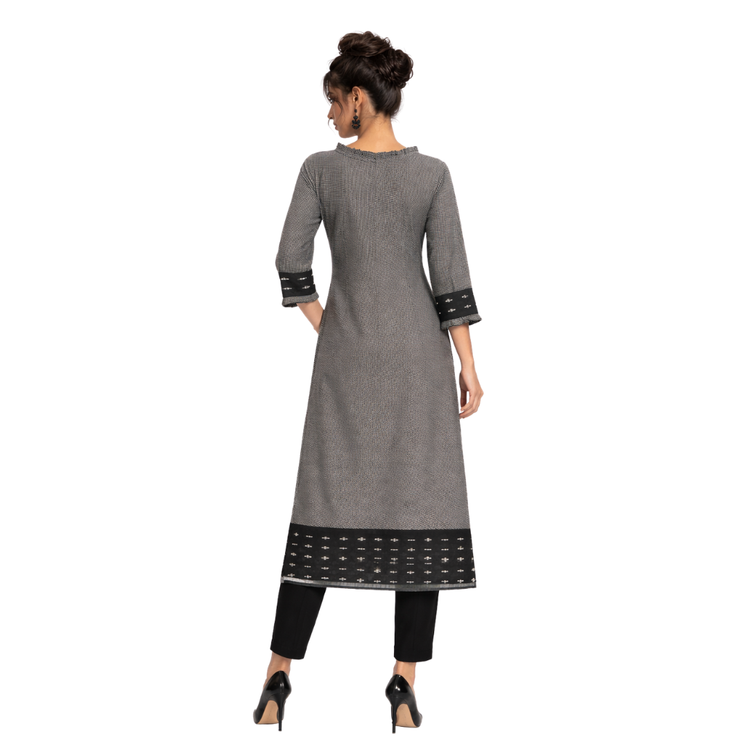 Frill Closed Neck Kurta
