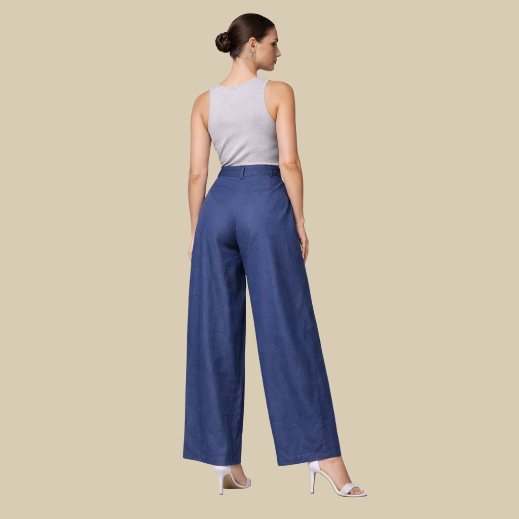 Pleated Pants with Pockets