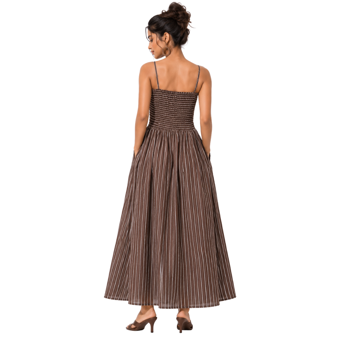 Adjustable thin shoulder strap summer dress