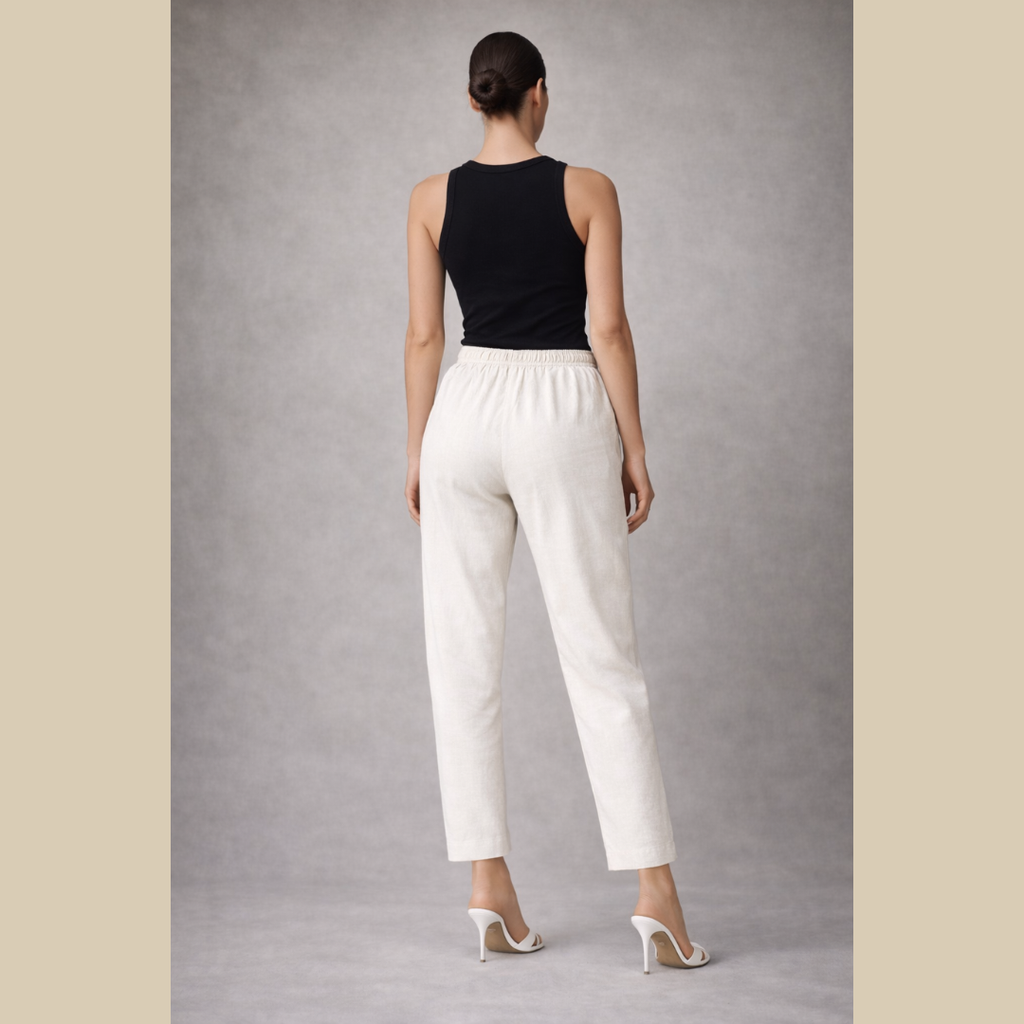 Casual Cigarette Fit, Ankle Length Pants
