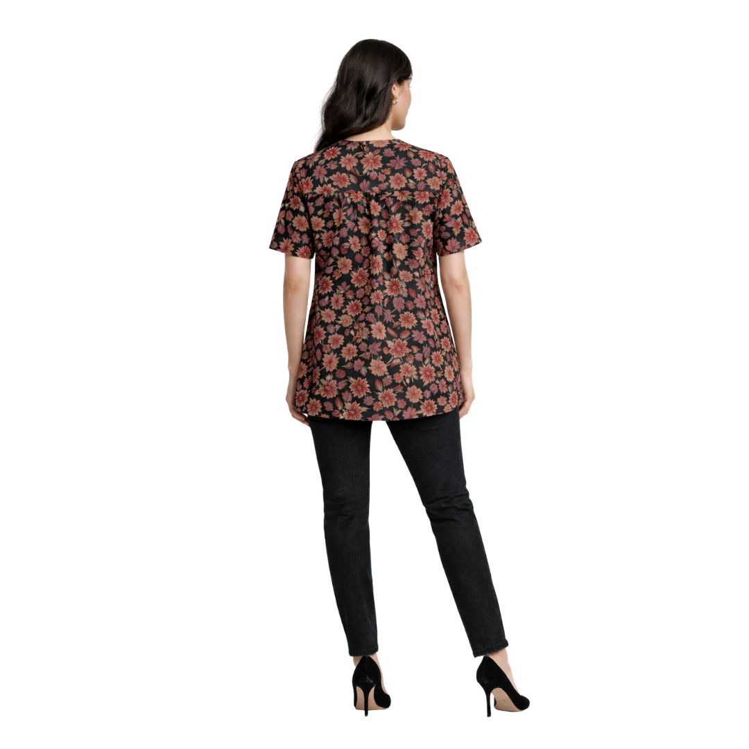Raglan Sleeve Kurti/Top with Side Slits