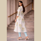 Princess Cut A-Line Kurta with Pockets