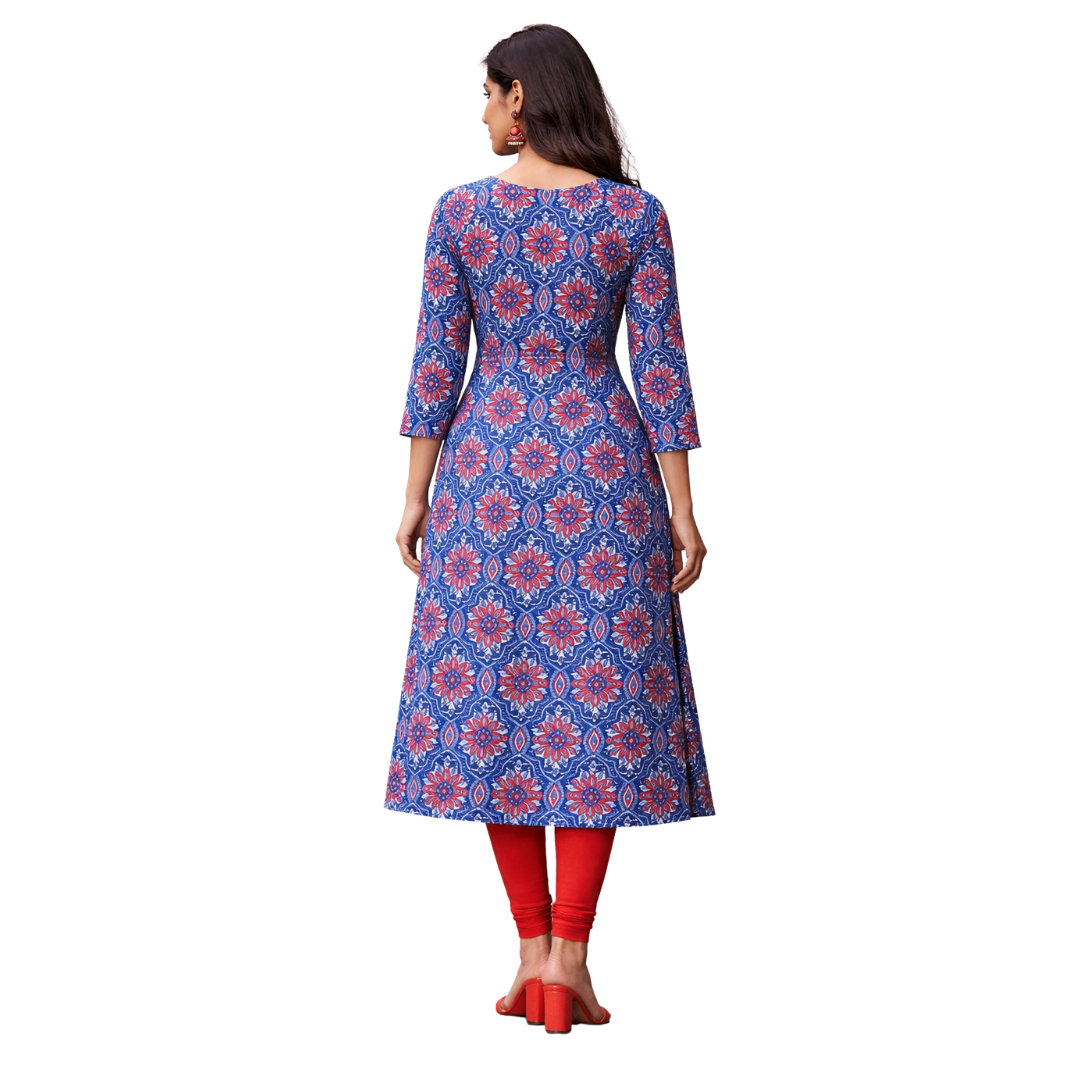 Regular Kurta with Pintuck Sleeves