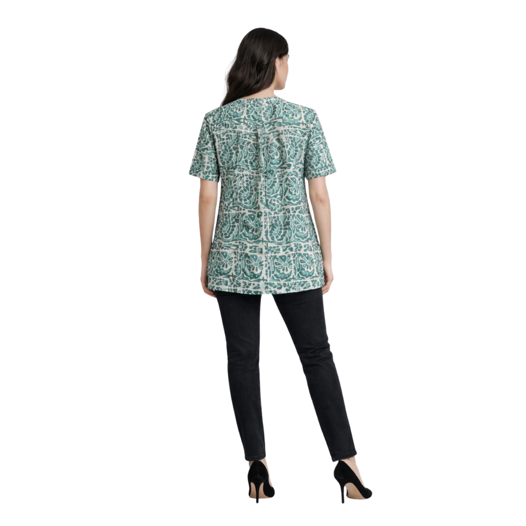 Raglan Sleeve Kurti/Top with Side Slits