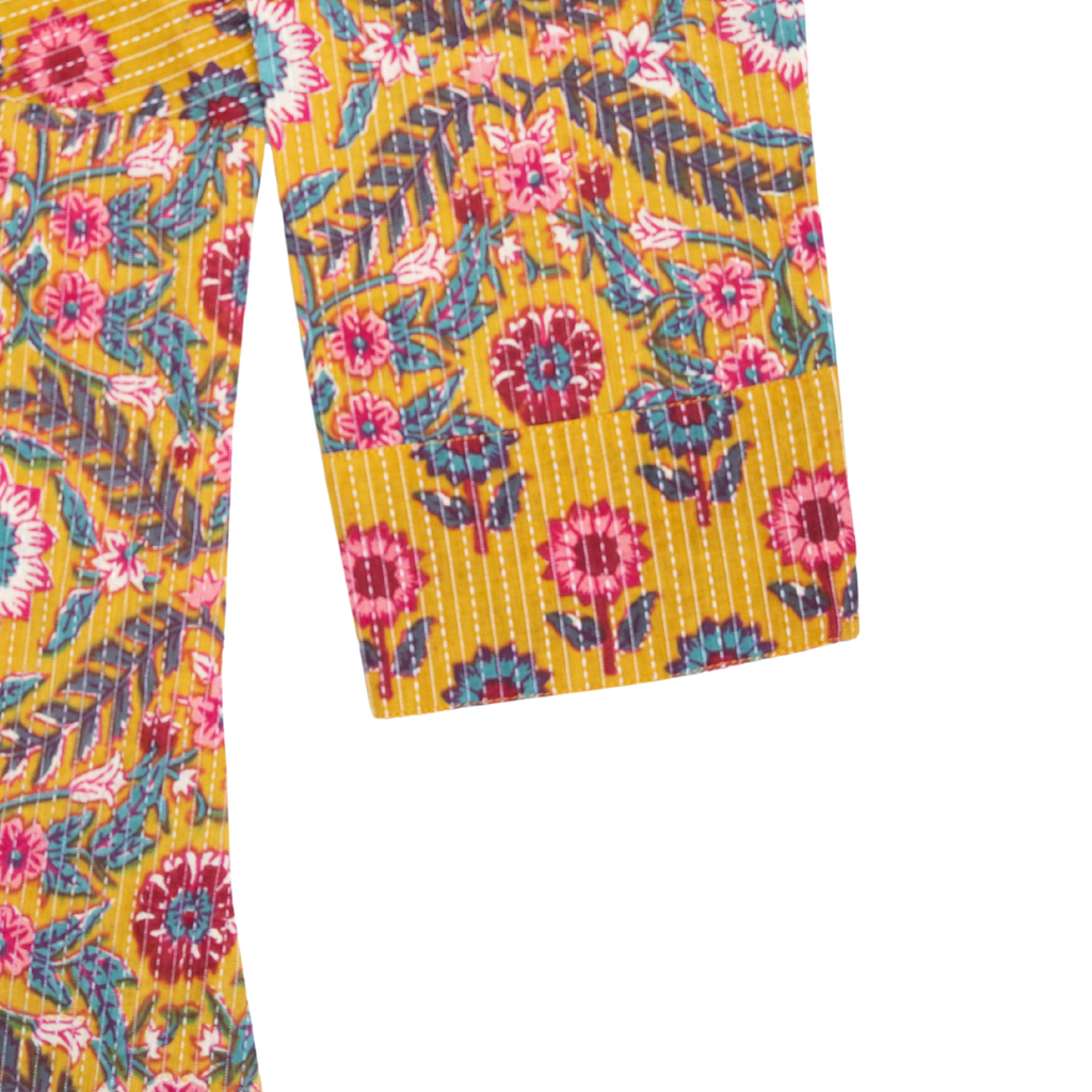 V Neck Kurta with Detailed Yoke