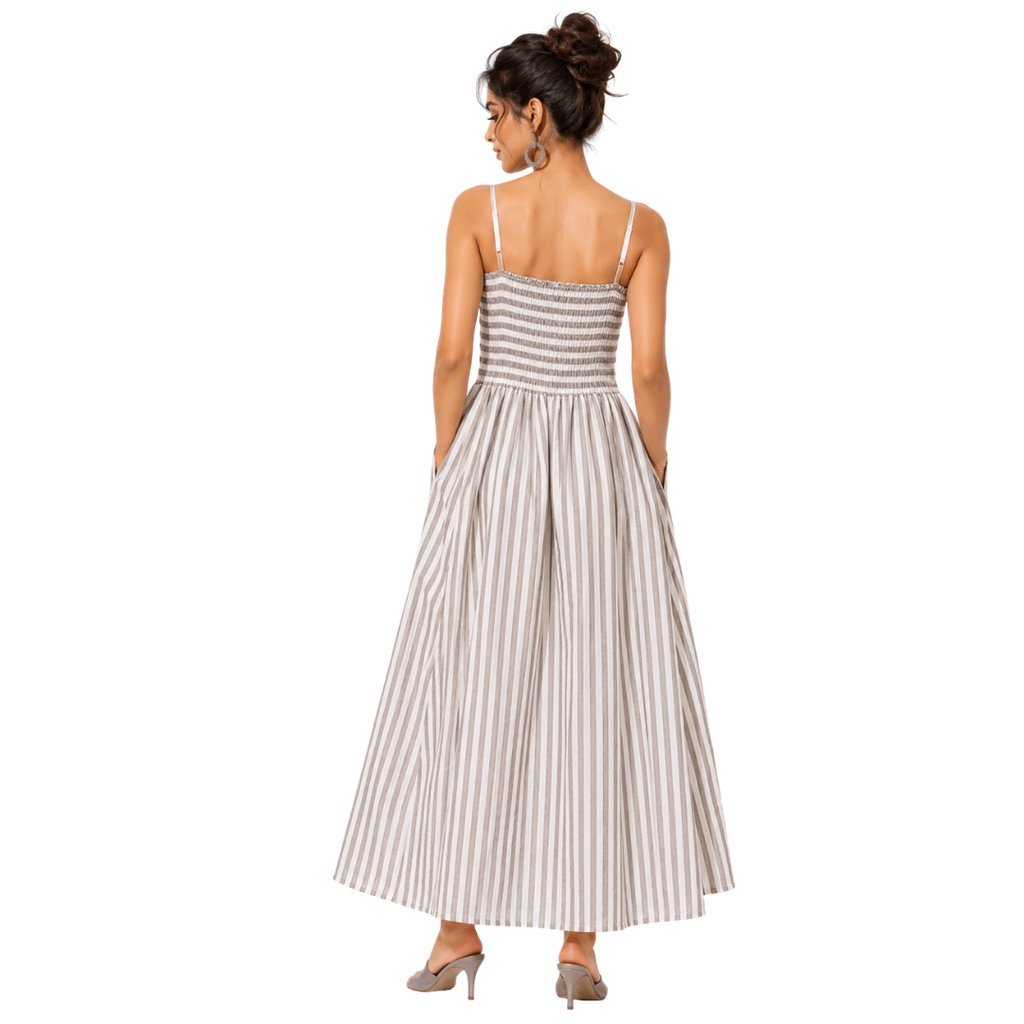 Adjustable thin shoulder strap summer dress