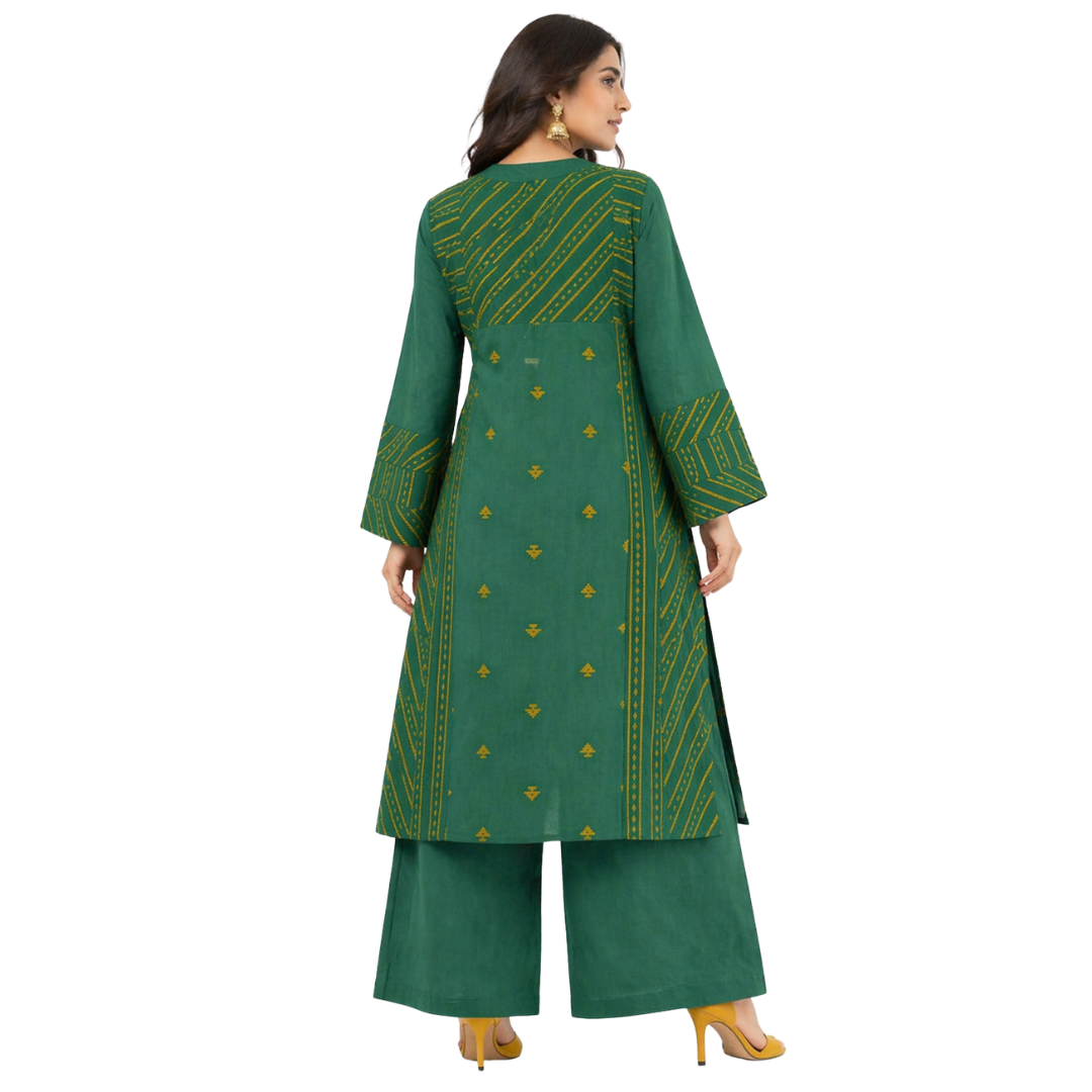 Wide Hem Panel Kurta