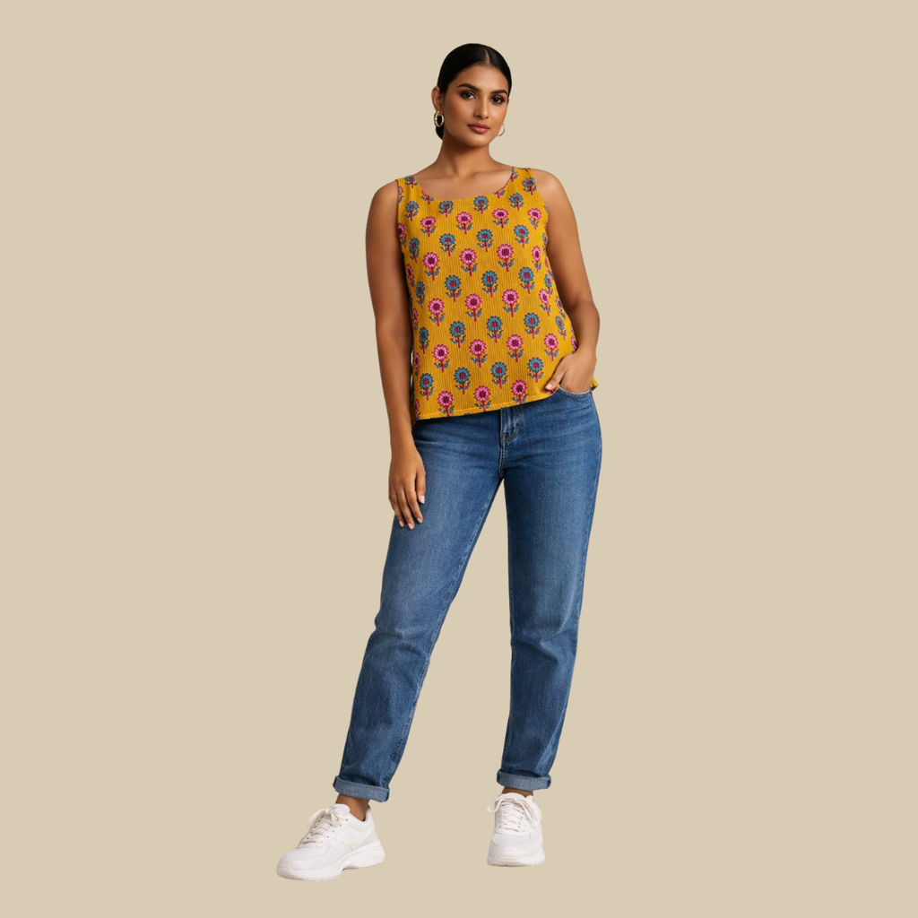Sleeveless Short Kurti