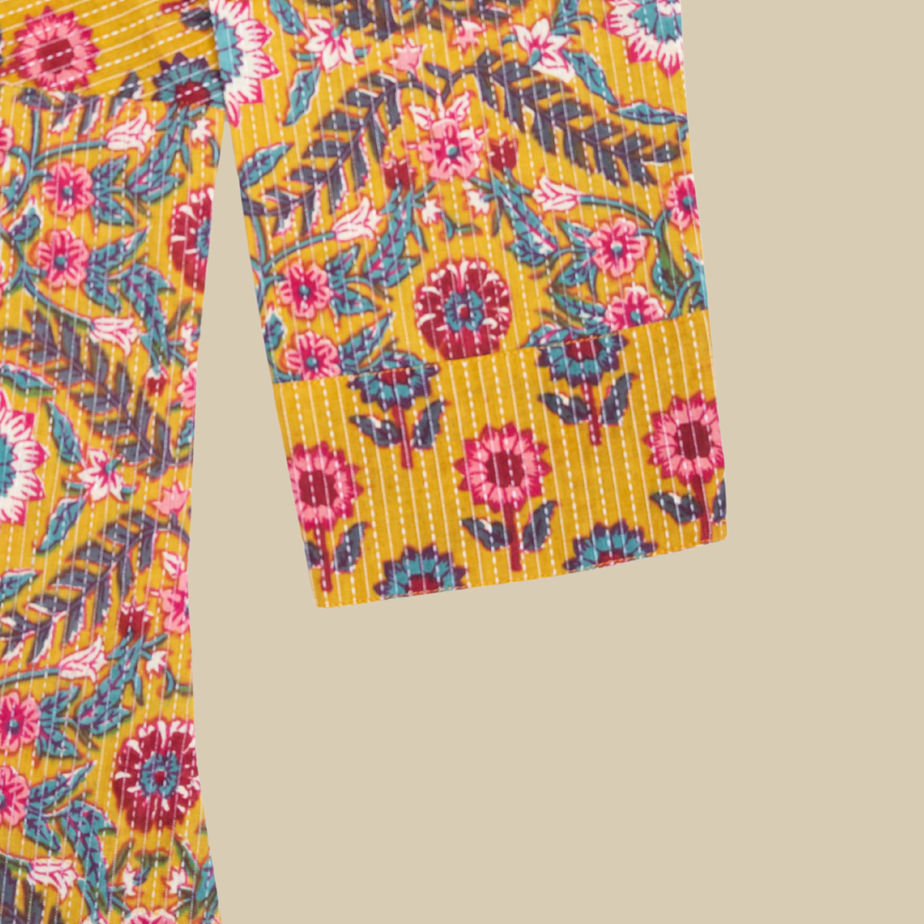 V Neck Kurta with Detailed Yoke